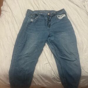 American Eagle Outfitters Blue Relaxed Mom Jeans Size 18
